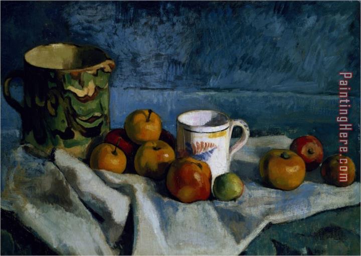 Paul Cezanne Still Life with Apples Cup And Pitcher